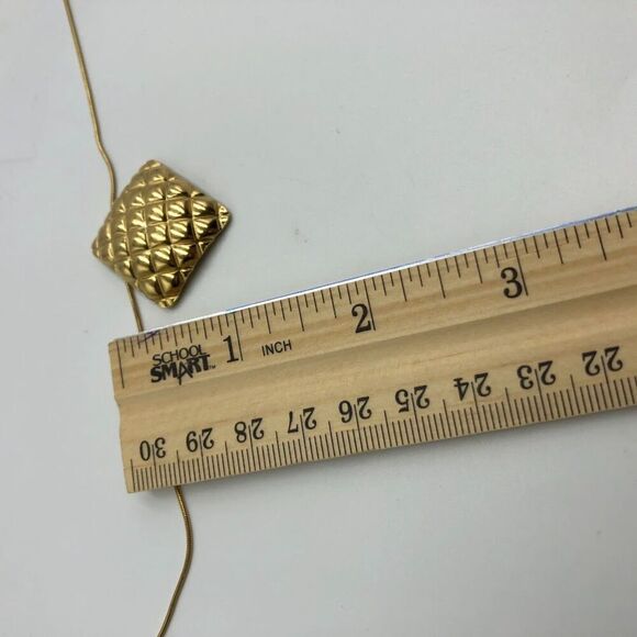 18K Gold Plated Women's Modern Texture Abstract Art Necklace Hypoallergenic - Picture 12 of 12